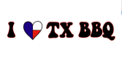 Lifespace 4" "I Love TX BBQ" Embroidered Iron-on Patch