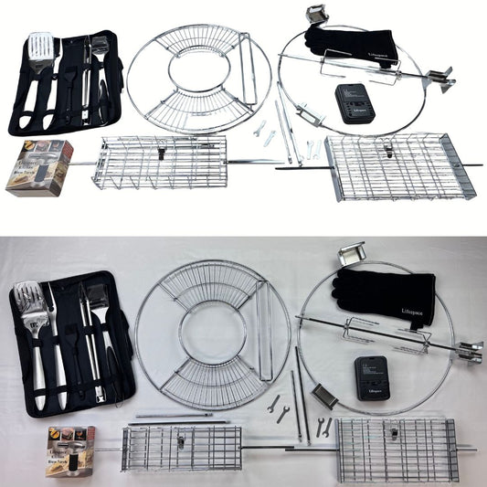 Lifespace Ultimate 22.5” Kettle Rotisserie & Dutch Oven Grill Bundle