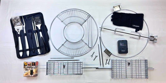 Lifespace Ultimate 22.5” Kettle Rotisserie & Dutch Oven Grill Bundle