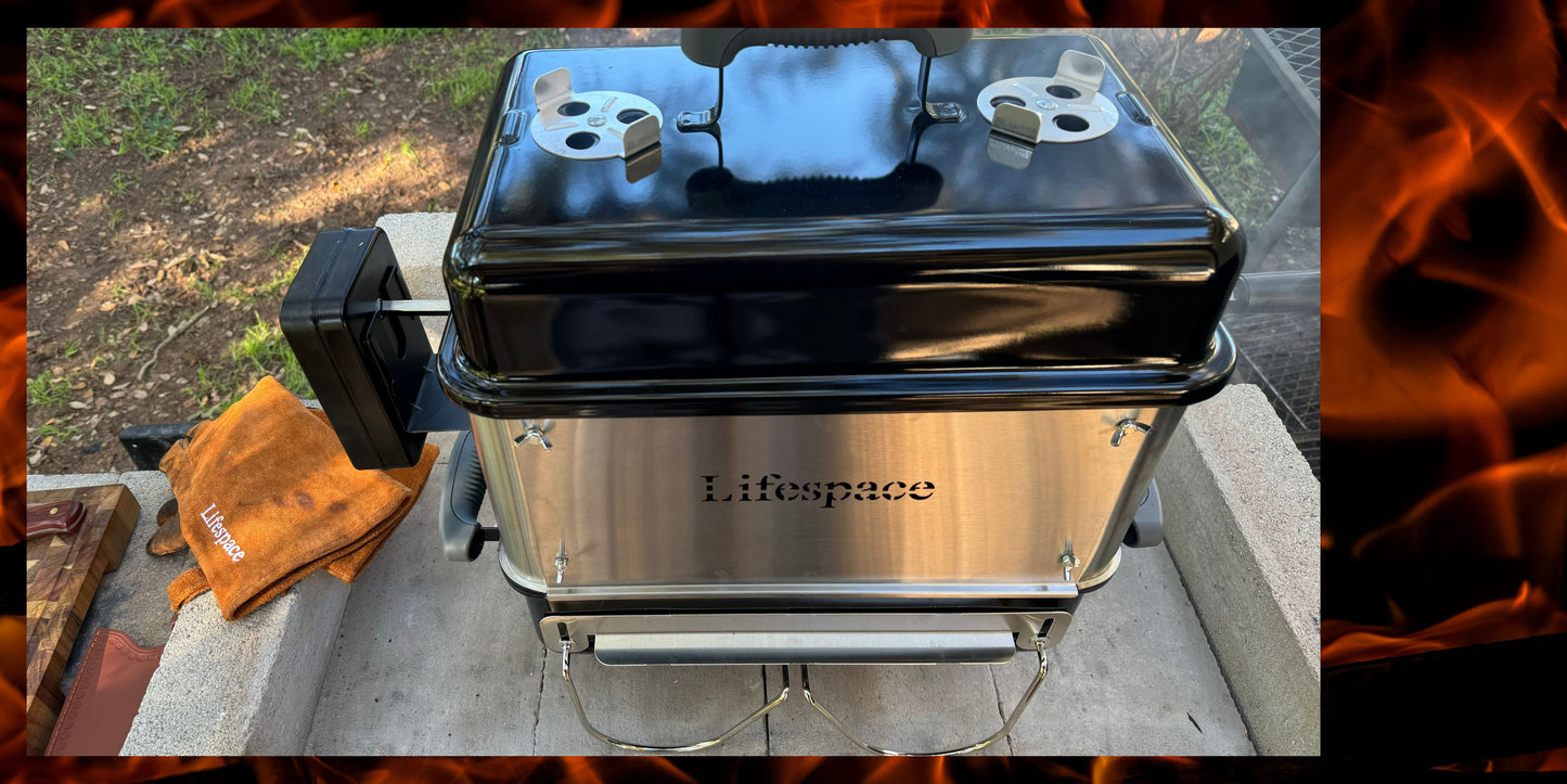 Lifespace Go-Anywhere Portable Grill Rotisserie Riser Extension Kit