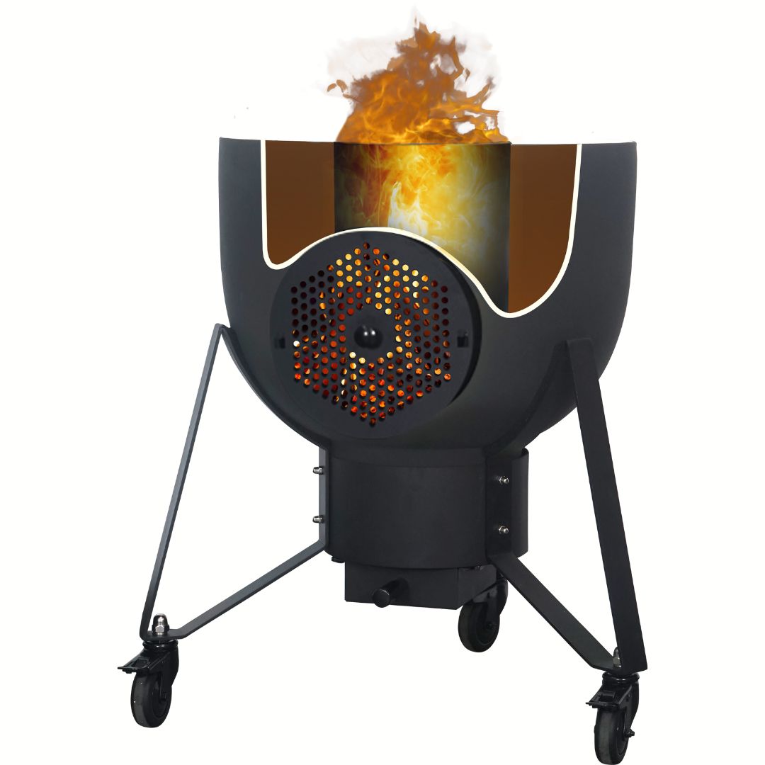 Lifespace Premium Range Kamado 5-in-1 Ceramic & Steel 21" Rocket Stove Grill / Fire Pit / Smoker / Oven