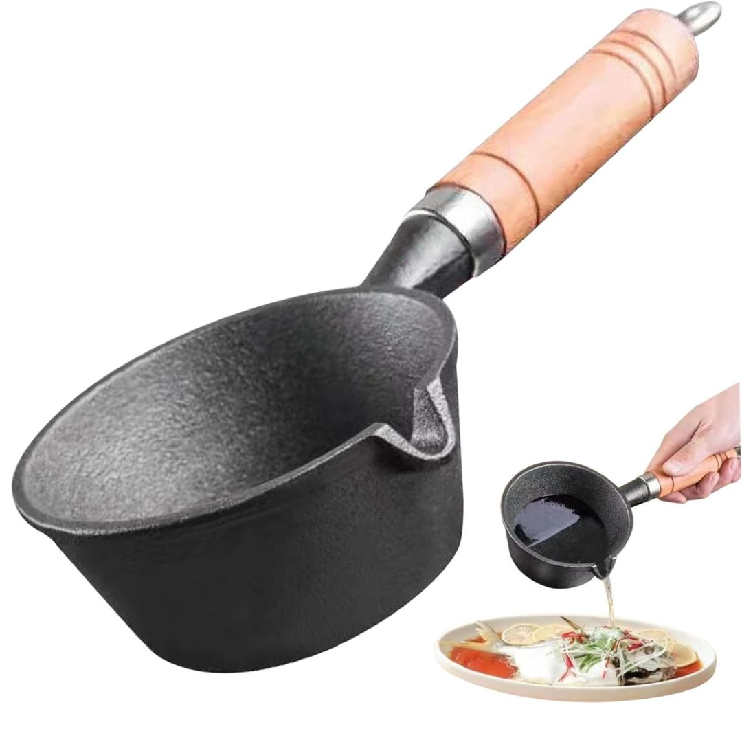 Lifespace Basting Sauce Pot with Wood Handle