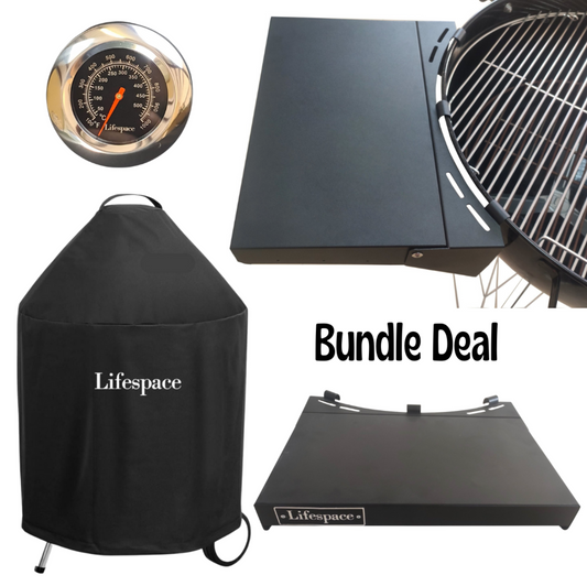 Lifespace Ultimate Live Fire Cooking Kettle Grill Upgrade Kit