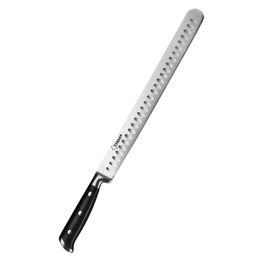 Texas Barbecue Premium BBQ Brisket Carving Knife in Gift Box - 12in Stainless Steel Blade