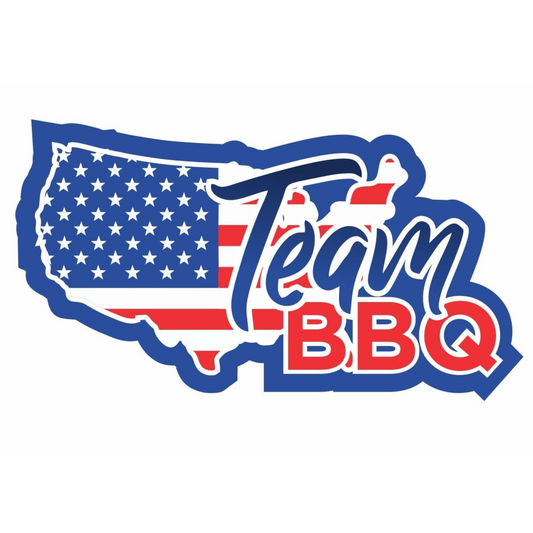 Lifespace Premium Waterproof Vinyl Sticker "Team BBQ" Decorative Sticker