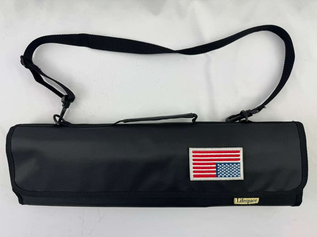 Lifespace Premium Professional 9pc Chef Knife & Tool Set with Knife Roll