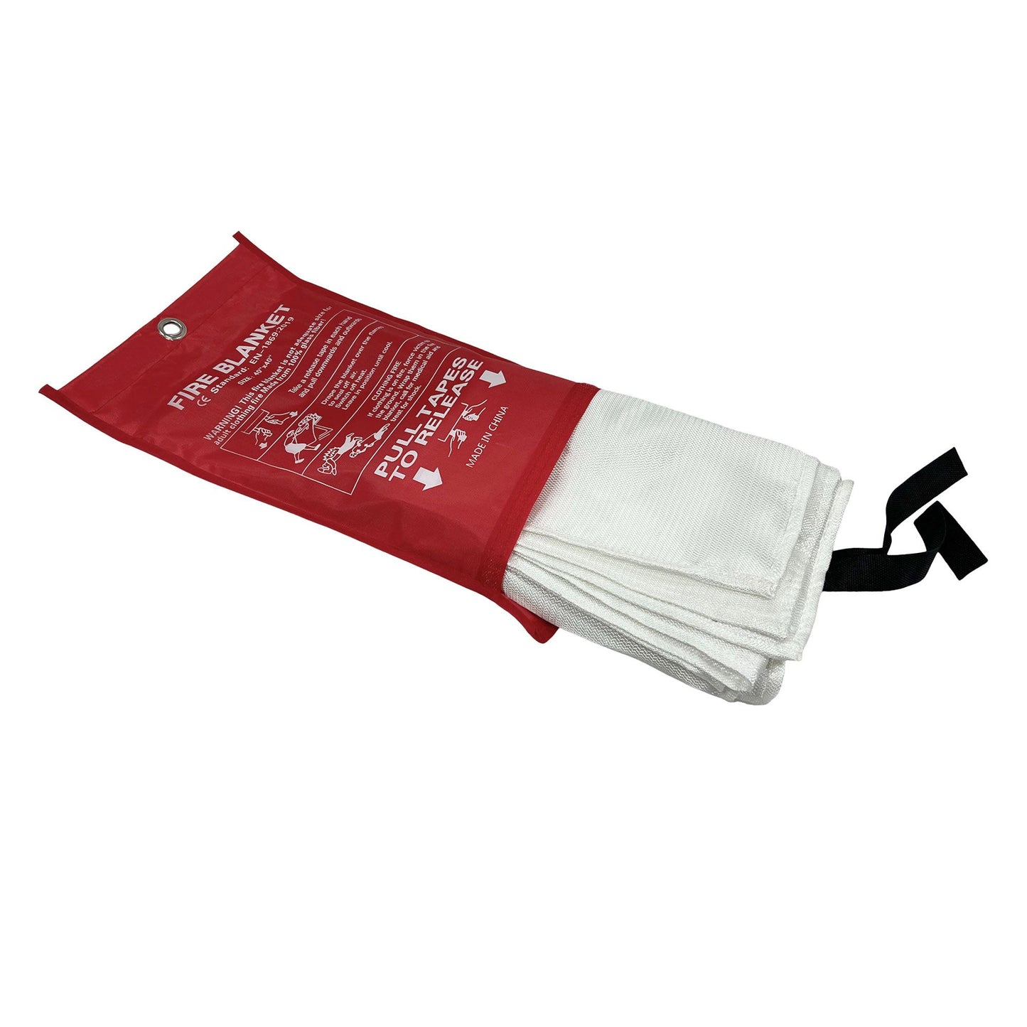 Lifespace NHSBBQ Fire Blanket 40" x 40" - Emergency Fire Suppression Blanket