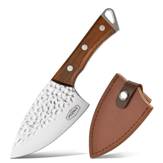 Lifespace Full Tang Stainless Steel Fish Head Kitchen and Outdoor Knife