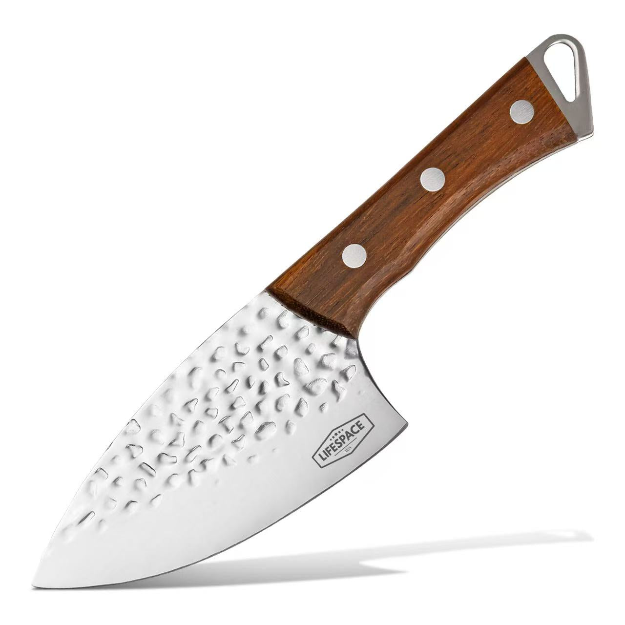 Lifespace Full Tang Stainless Steel Fish Head Kitchen and Outdoor Knife