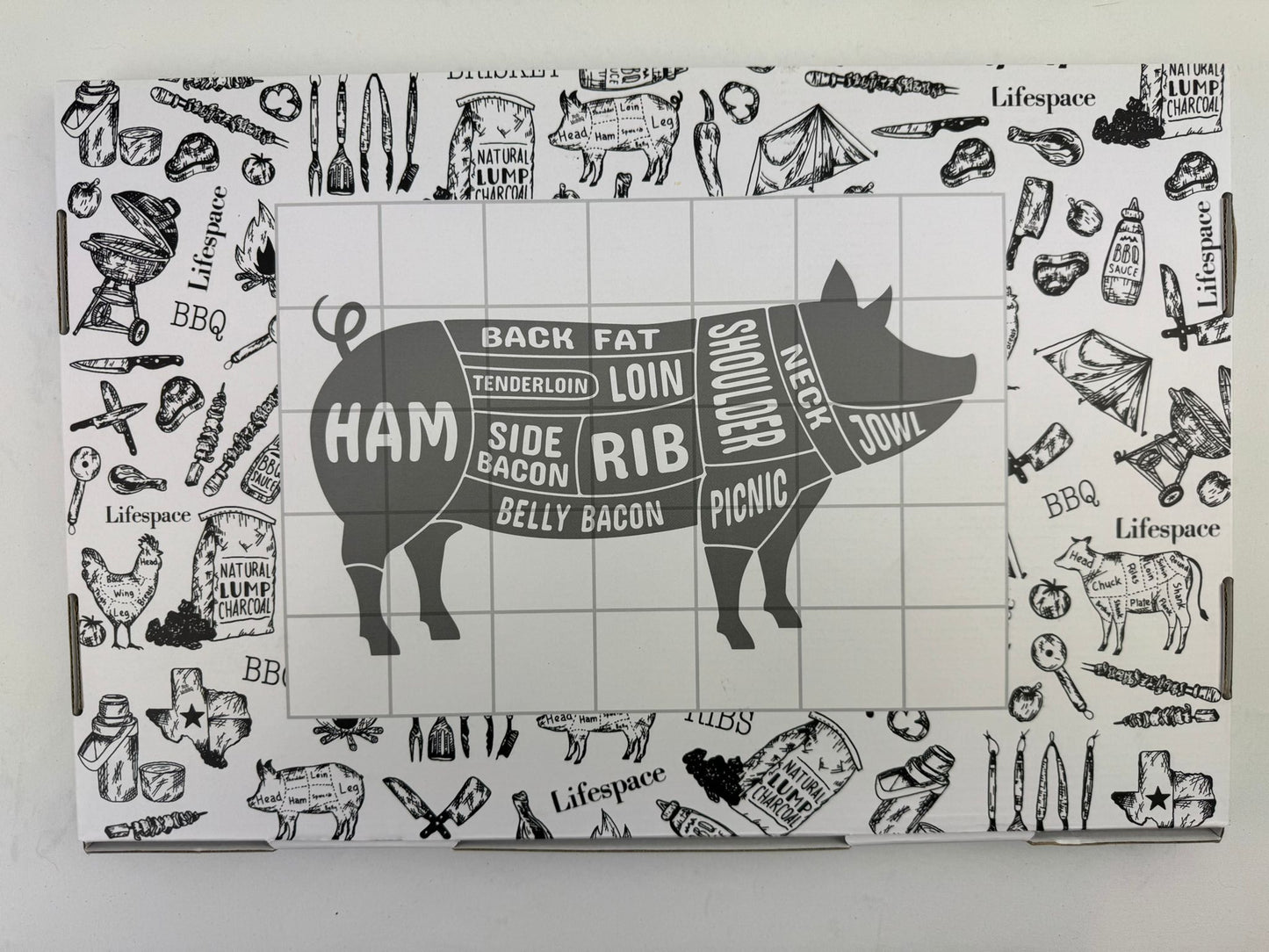 Lifespace Disposable 18" x 12" "Pig" Cutting Boards - 50x Sheets