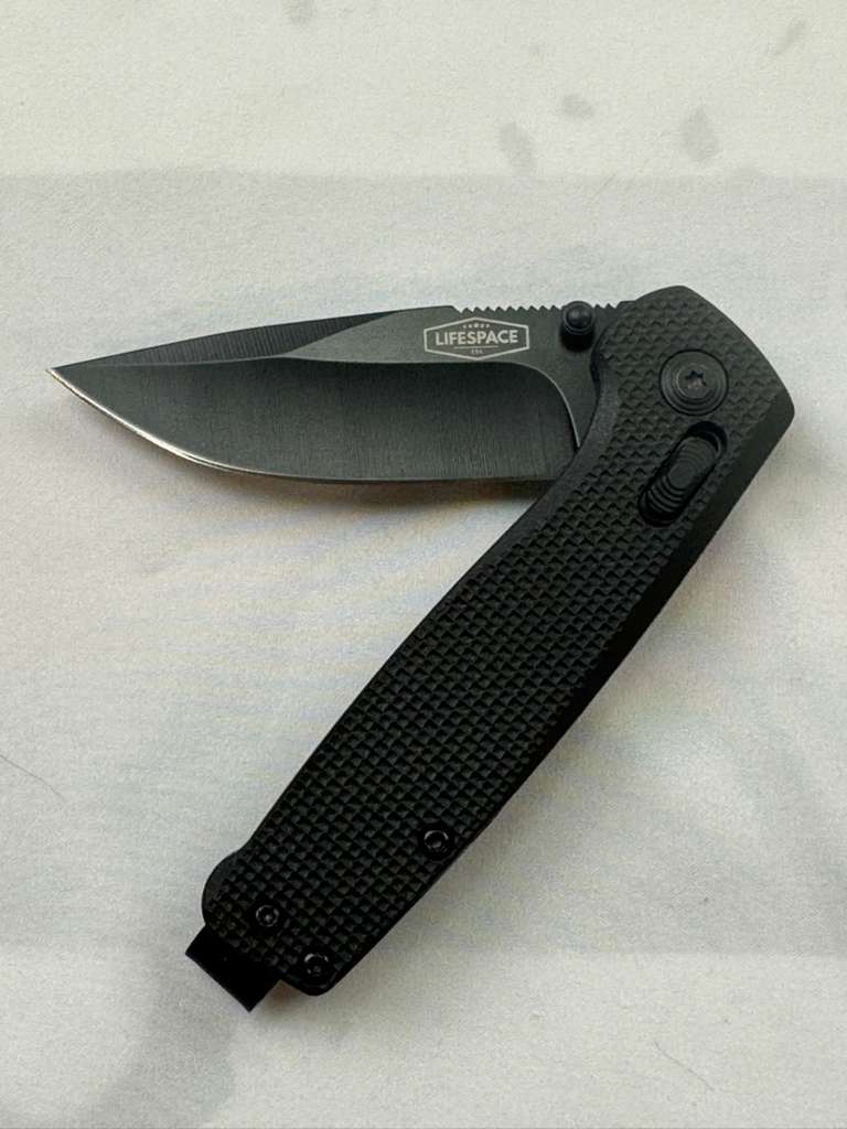 Lifespace Black EDC Folding Knife in Gift Box