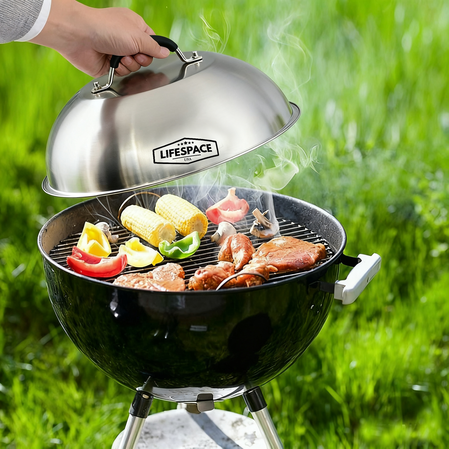 Lifespace Stainless Steel Grill Dome Lid