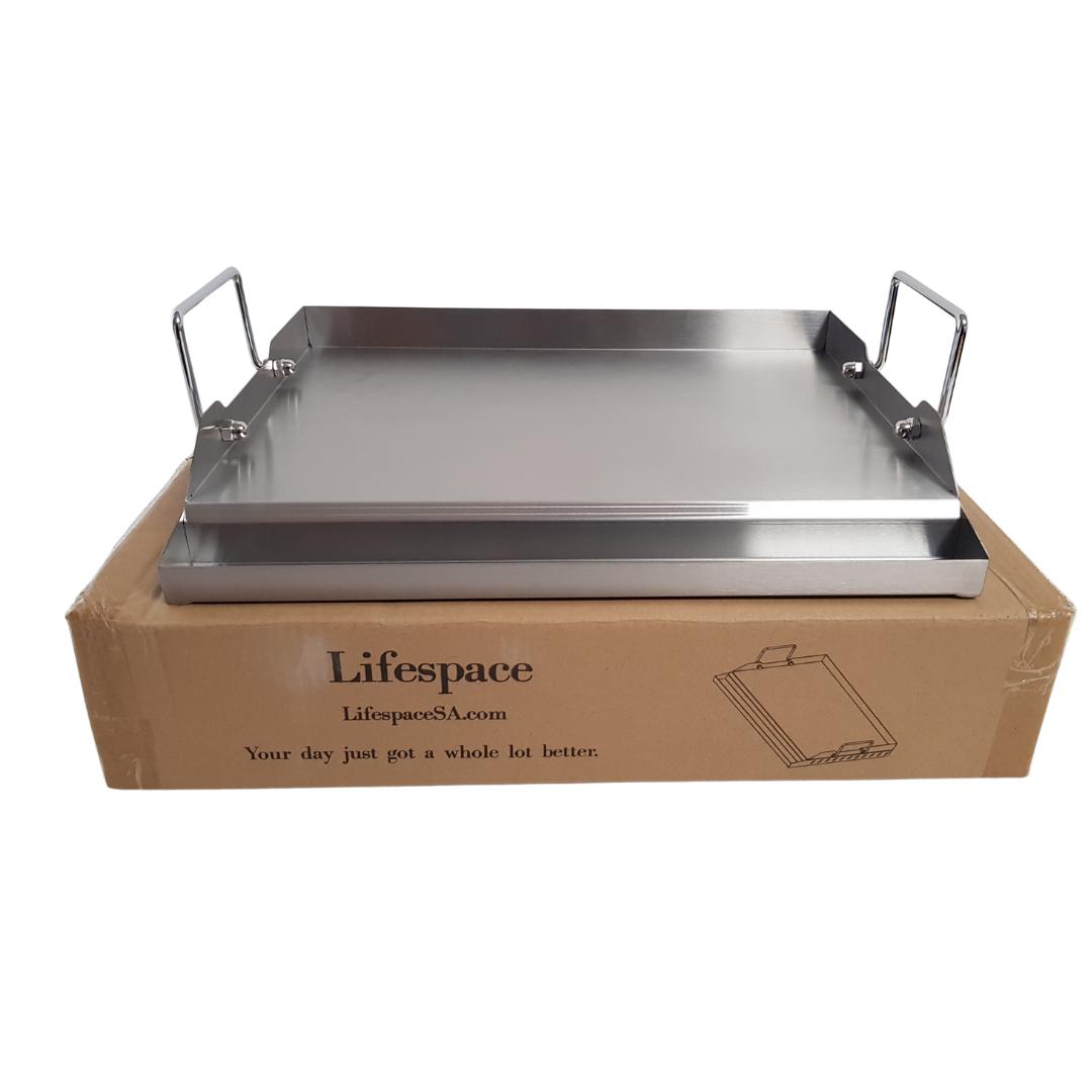 Lifespace 17.5 Inch Stainless Steel BBQ Flat Top Griddle