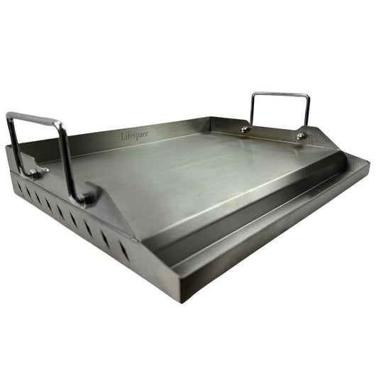 Lifespace 17.5 Inch Stainless Steel BBQ Flat Top Griddle