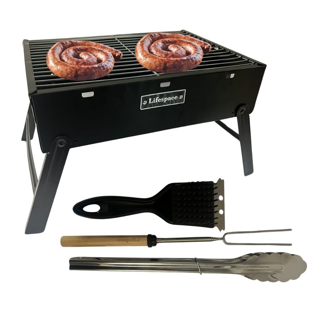 Lifespace Kid's Grill Set (USA) with Accessories - Junior Grillmaster Adventure Kit