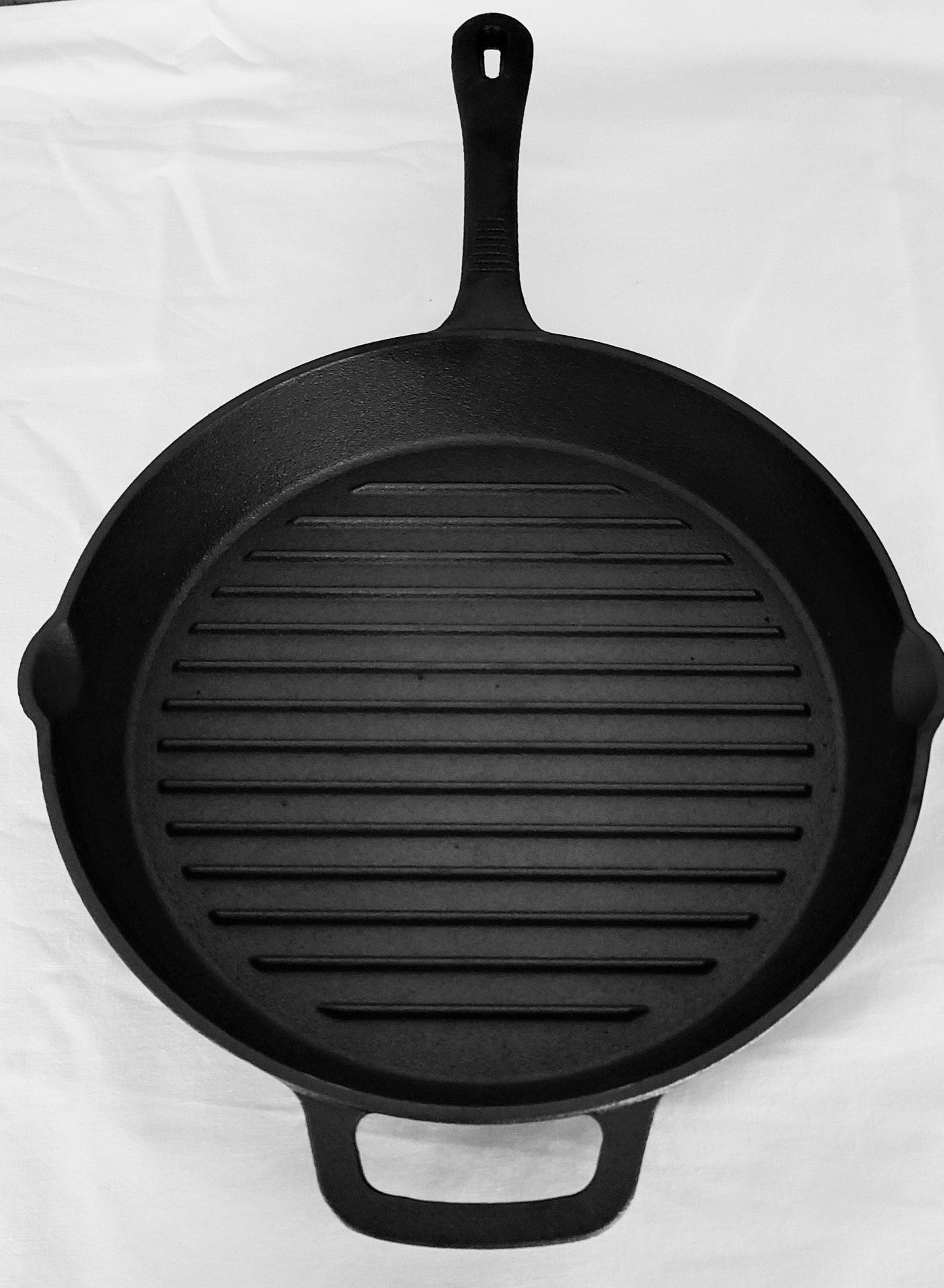 Lifespace Cast Iron Round Griddle Pan 28cm