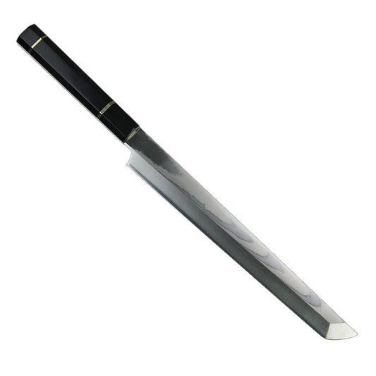 Lifespace Japanese Yanagiba Traditional Damascus Sashimi or Filleting Knife - 10.6 inch Blade