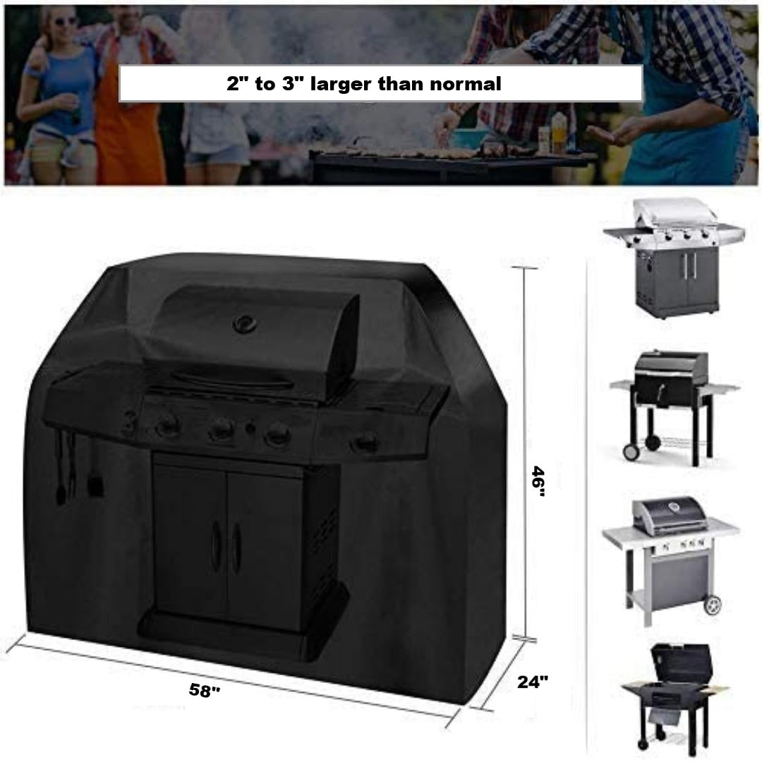 Lifespace Lightweight 3 Burner BBQ Grill Cover - 58in