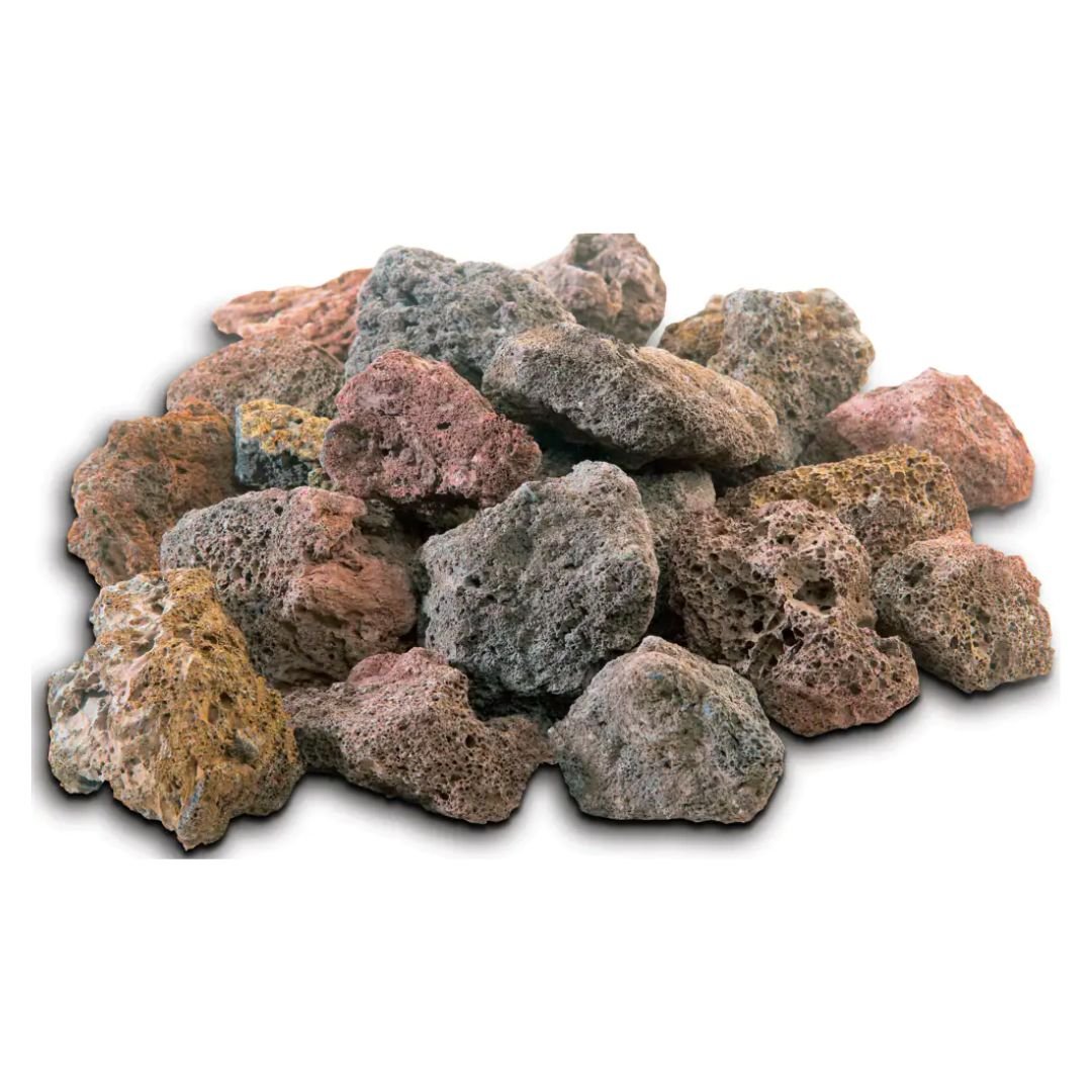 Lifespace Natural Lava Rocks For Gas Grills, Firepits & Fireplaces