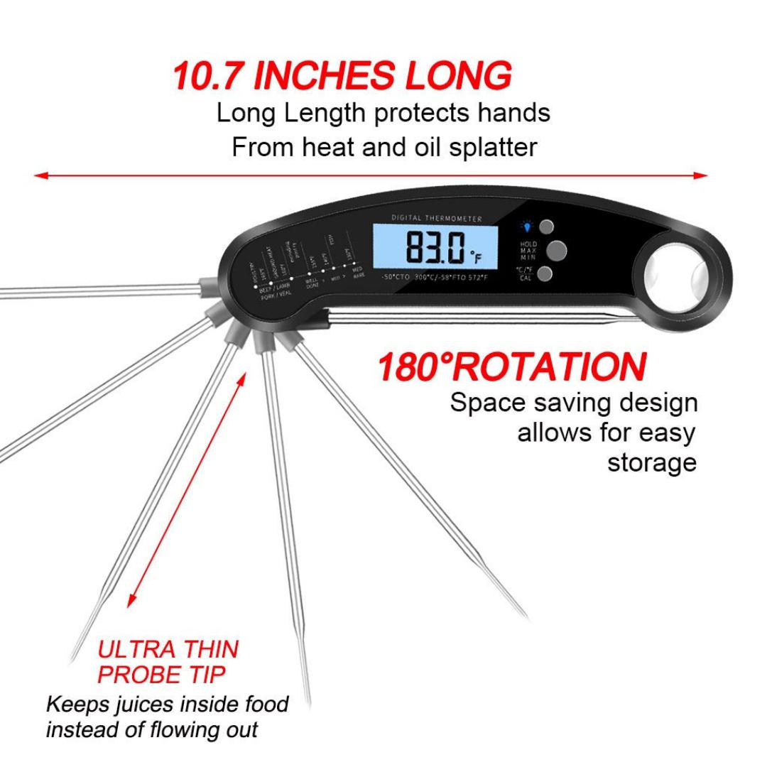 Lifespace Premium Instant-Read Digital Folding Probe Thermometer