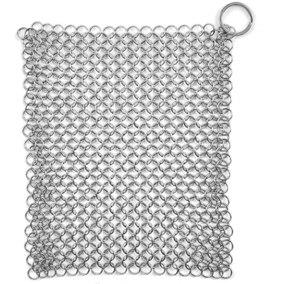 Lifespace Stainless Steel Cast Iron Cookware Chainmail Scrubber