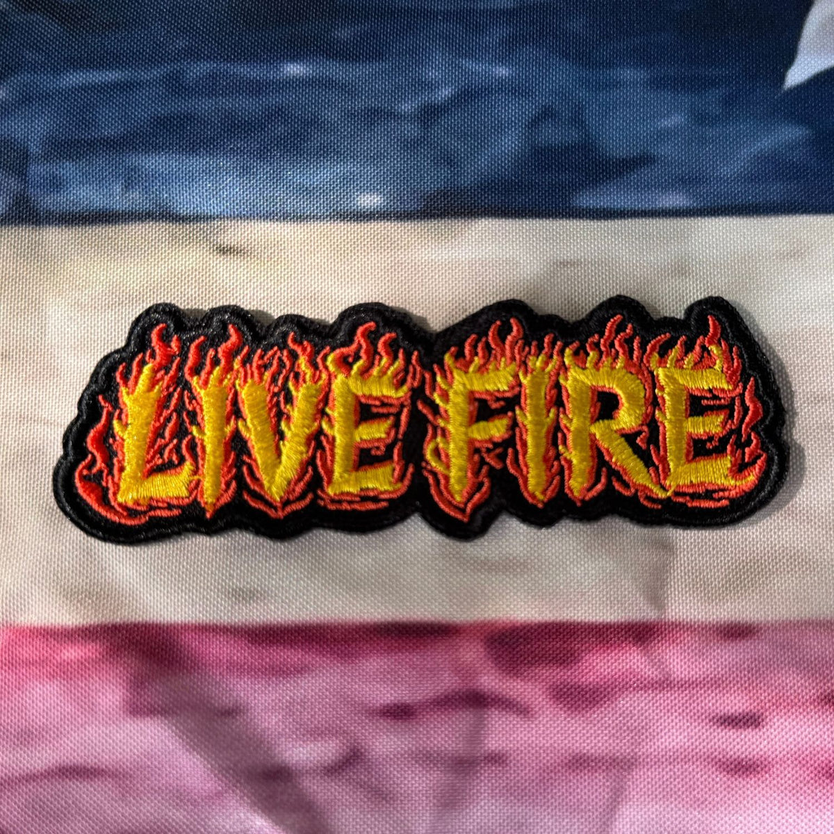 Lifespace 4" "Live Fire" Embroidered Iron-on Patch