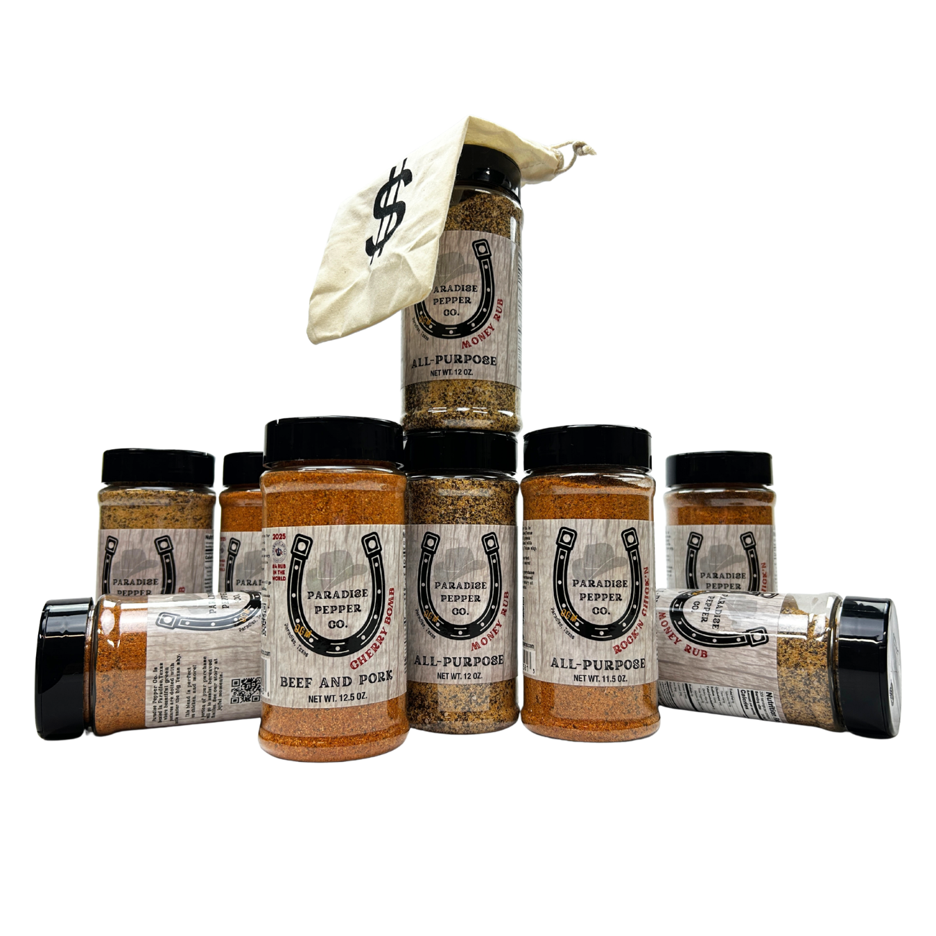 Paradise Pepper Co. Seasoning "Texas Trio" Bundle in Gift Box