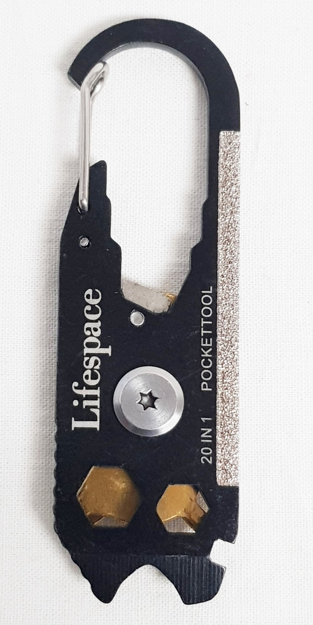 Lifespace 20-in-1 Multitool with Carabiner Clip & Keychain - Lifespace